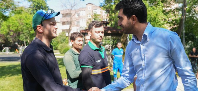 TUZLA BELEDİYE BAŞKANI EREN ALİ BİNGÖL MESAİ ARKADAŞLARIYLA BAYRAMLAŞTI