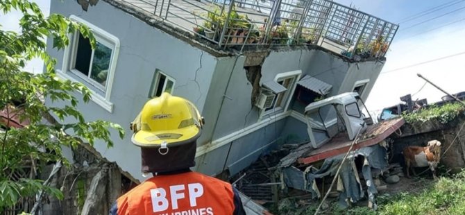 FİLİPİNLER'DE 7.8 BÜYÜKLÜĞÜNDE DEPREM MEYDANA GELDİ