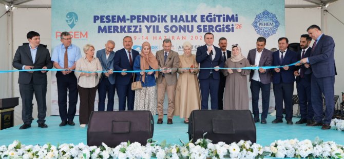 PESEM VE PENDİK HALK EĞİTİMİ MERKEZİ YIL SONU SERGİSİ BAŞLADI