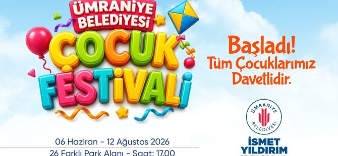 ÜMRANİYE’DE ÇOCUK FESTİVALİ COŞKUSU YAZ BOYUNCA DEVAM EDECEK