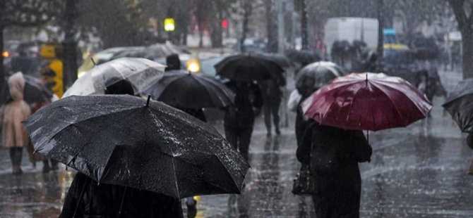 METEOROLOJİ GENEL MÜDÜRLÜĞÜ'NDEN ŞİDDETLİ YAĞIŞ VE FIRTINA UYARISI