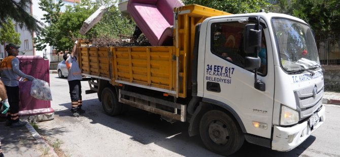 KARTAL'DA HACİMLİ ATIK YIĞINLARINA SON
