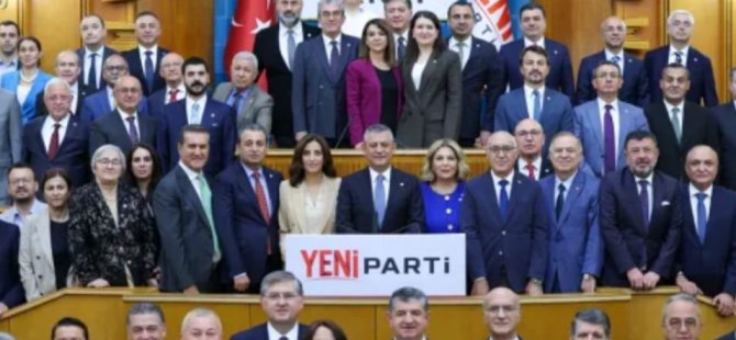 YENİ PARTİ'NİN TBMM GRUP YÖNETİMİ BELLİ OLDU