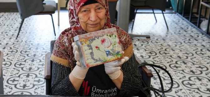 AKTİF YAŞ AL MERKEZİ’NDE AHŞAP BOYAMA ATÖLYESİYLE HEM ÜRETTİLER HEM SOSYALLEŞTİLER