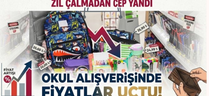 ZİL ÇALMADAN CEP YANDI:OKUL ALIŞVERİŞİNDE FİYATLAR UÇTU!