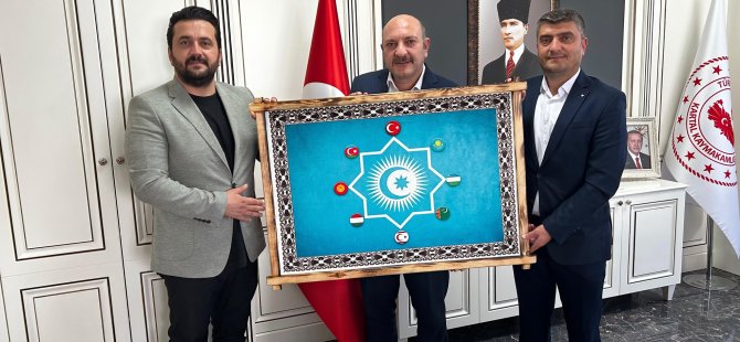 AK PARTİ KARTAL İLÇE BAŞKANI HAYDAR GÖKSOY VE YÖNETİMİNDEN KAYMAKAM EDİP ÇAKICI'YA ZİYARET