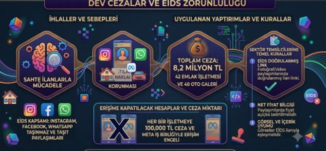 SOSYAL MEDYADA KURALLARA UYMAYAN EMLAKÇI VE GALERİLERE DEV CEZA