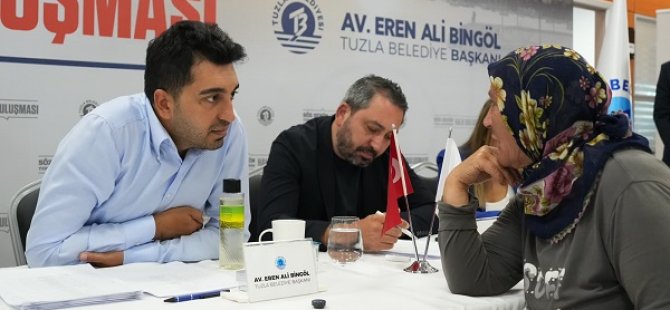 BAŞKAN BİNGÖL TUZLA BELEDİYESİ'NDE VATANDAŞLARLA BULUŞTU