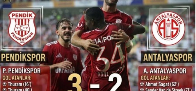 ORFA YAPI PENDİSKSPOR DEPLASMANDA ANTALYASPOR'U GOL DÜELLOSUNDA MAĞLUP ETTİ