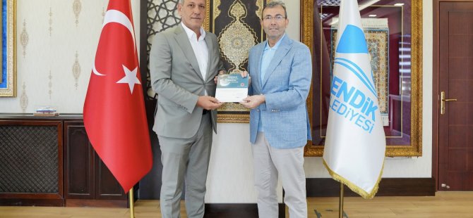 MHP PENDİK İLÇE BAŞKANI MUHARREM KIR'DAN BAŞKAN AHMET CİN'E ZİYARET
