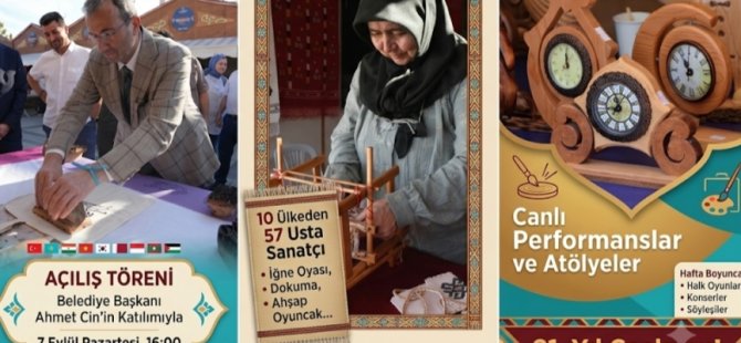 21. ULUSLARARASI GELENEKSEL EL SANATLARI FESTİVALİ BAŞLIYOR