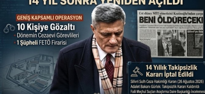 KAŞİF KAZİNOĞLU'NUN ÖLÜM DOSYASI 14 YIL SONRA YENİDEN AÇILDI:10 KİŞİYE GÖZALTI