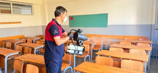 DEZENFEKSİYON VE TEMİZLİK ÇALIŞMASI TAMAMLANDI