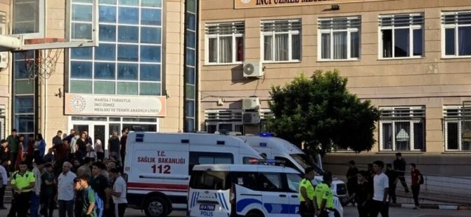MANİSA TURGUTLU'DA OKULDA SALDIRI DEHŞETİ:OKUL TAHLİYE EDİLDİ