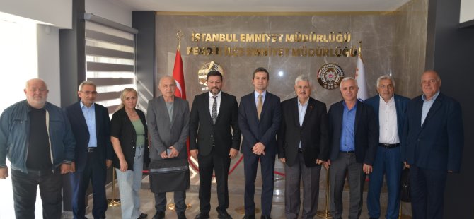 YEREL BASIN MENSUPLARINDAN PENDİK İLÇE EMNİYET MÜDÜRÜ İLYAS KAYIŞ'A NEZAKET ZİYARETİ
