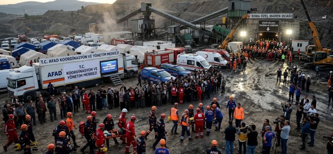 SOMA'DA GÖÇÜK FELAKETİ:7 MADENCİDEN 5'İ HAYATINI KAYBETTİ