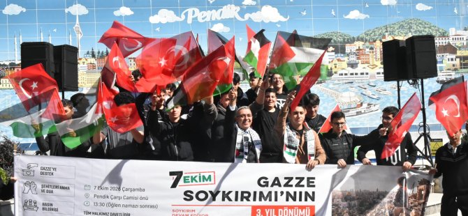 PENDİK'TE GÖNÜLLÜ KURULUŞLAR PLATFORMUNDAN GAZZE İÇİN BİRLİK ÇAĞRISI