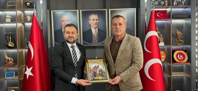 TÜRKİYE KAMU-SEN VE TÜRK EĞİTİM-SEN YÖNETİMİNDEN MHP PENDİK İLÇE BAŞKANLIĞINA ZİYARET