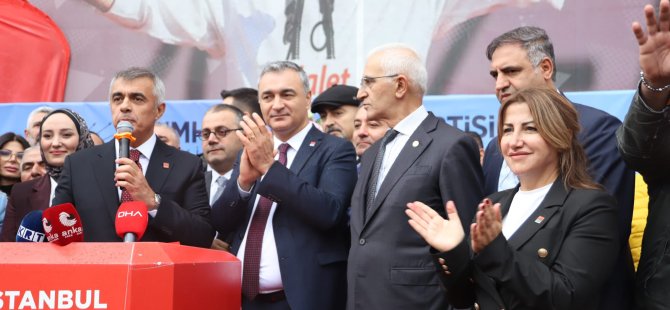 CHP KARTAL İLÇE ÖRGÜTÜ DEVİR TESLİM TÖRENİNE ÇIKARMA YAPTI:''BİRLİĞİMİZDEN GÜÇ ALIYORUZ''