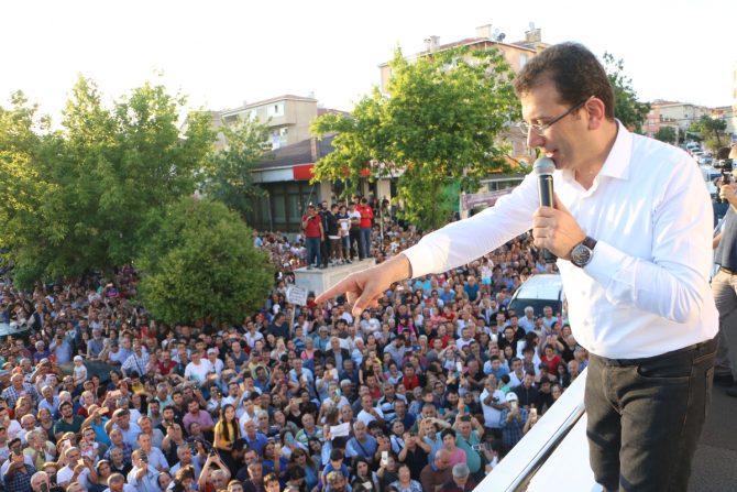 Kartal'da Ekrem İmamoğlu'na Yoğun İlgi