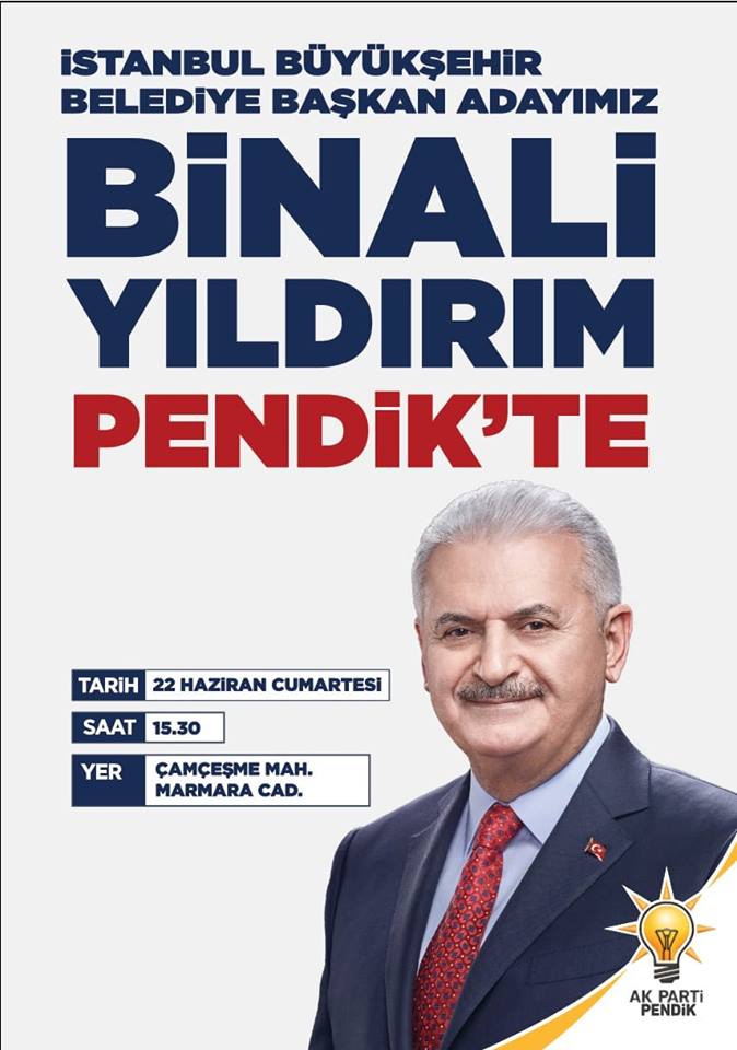 AK Parti İBB Adayı Binali Yıldırım Yarın  Pendik'e Geliyor