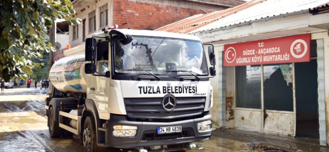TUZLA BELEDİYESİ'NDEN DÜZCEYE DESTEK