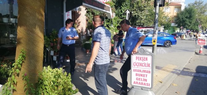 PENDİK'TE KALDIRIM İŞGALLERİNE ZABITA UYARISI