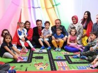 BAŞKAN YAZICI AÇEM'DE ÇOCUKLARLA BİR ARAYA GELDİ