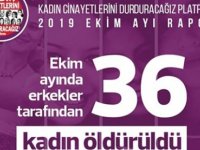 BİR UTANÇ RAPORU DAHA! EKİM AYINDA 36 KADIN ÖLDÜRÜLDÜ