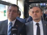 İBB BAŞKANI METROBÜSLERİ YERİNDE DENETLİYOR
