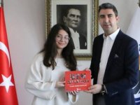 KARTALLI STANFORD ÖĞRENCİSİ NEVAL ÇAM'DAN GÖKHAN YÜKSELE ZİYARET