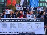 ÜSKÜDAR BELEDİYESİ ÖNÜNDE PROTESTO EYLEMİ