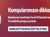 KARTAL BELEDİYESİ 13 MADDELİK  KORANAVİRÜS GENELGESİ YAYINLADI