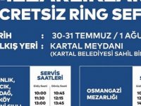 KARTAL BELEDİYESİ BAYRAMDA MEZARLIK ZİYARETLERİ İÇİN RİNG SEFERLERİ DÜZENLEDİ