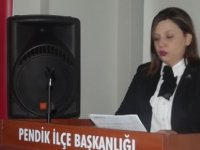 CHP PENDİK KADIN KOLLARI BAŞKANI AYÇA AĞIRBAŞ;''KADINA YÖNELİK ŞİDDET POLİTİKTİR''