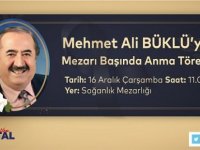 MEHMET ALİ BÜKLÜ VEFATININ 25. YILINDA MEZARI BAŞINDA ANILACAK