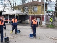 GÖÇBEYLİ'DE TOPLU TEMİZLİK ÇALIŞMASI