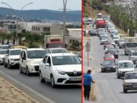 BU NASIL TAM KAPANMA? HALK TATİLE GİDER GİBİ  BODRUM'A AKIN ETTİ