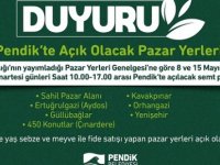 PENDİK BELEDİYESİ'NDEN  SEMT PAZARLARIYLA İLGİLİ YENİ DUYURU