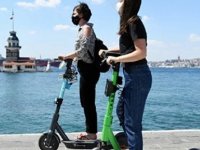 İSTANBUL'DA SCOOTER SÜRÜCÜLERİ  CEZA YEMEKTEN KAÇAMADI