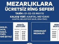 KARTAL BELEDİYESİ'NDEN RAMAZAN BAYRAMI'NDA MEZARLIKLARA ÜCRETSİZ ULAŞIM HİZMET