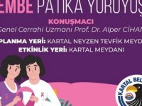 KARTAL BELEDİYESİ'NDEN MEME FARKINDALIK İÇİN PEMBE PATİKA YÜRÜYÜŞÜ