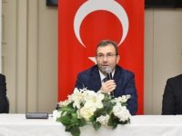 BAŞKAN AHMET CİN MUHTARLARLA TOPLANTIDA BİR ARAYA GELDİ