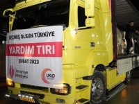 YARDIM TIRLARI ÜMRANİYE'DEN DEPREM BÖLGESİNE DOĞRU YOLA ÇIKTI