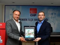 BAŞKAN AHMET CİN'DEN CHP PENDİK İLÇE BAŞKANI NİYAZİ GÜNERİ'YE ZİYARET