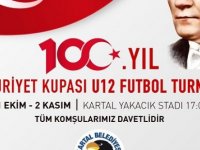 KARTAL BELEDİYESİ 100. YIL CUMHURİYET KUPASI U12 FUTBOL TURNUVASINA EV SAHİPLİĞİ YAPACAK