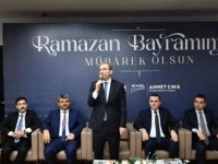 BAŞKAN AHMET CİN BAYRAMLAŞMA TÖRENİNE KATILDI