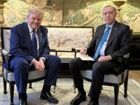 CUMHURBAŞKANI RECEP TAYYİP ERDOĞAN LAHEY'DE ABD BAŞKANI TRUMP İLE GÖRÜŞTÜ
