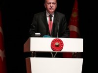 CUMHURBAŞKANI RECEP TAYYİP ERDOĞAN:''NİCE BADİRELER ATLATTIK ZALİMLER KARŞISINDA DİZ ÇÖKMEDİK''