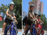 KREŞLİ ÖĞRENCİLER İLK BİSİKLET EĞİTİMLERİNİ EĞLENEREK ÖĞRENDİ